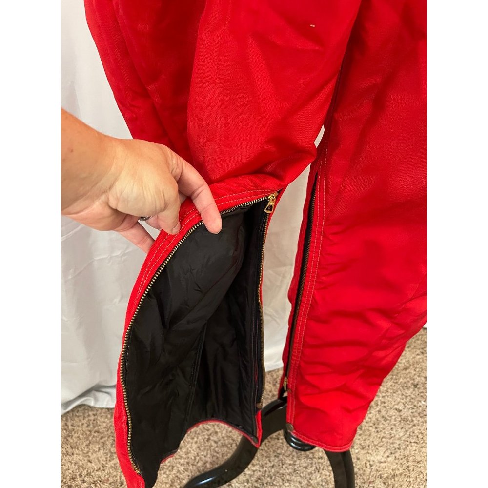 Vintage RefrigiWear Garment Red Insulated Overall/Suit - Picture 9 of 14